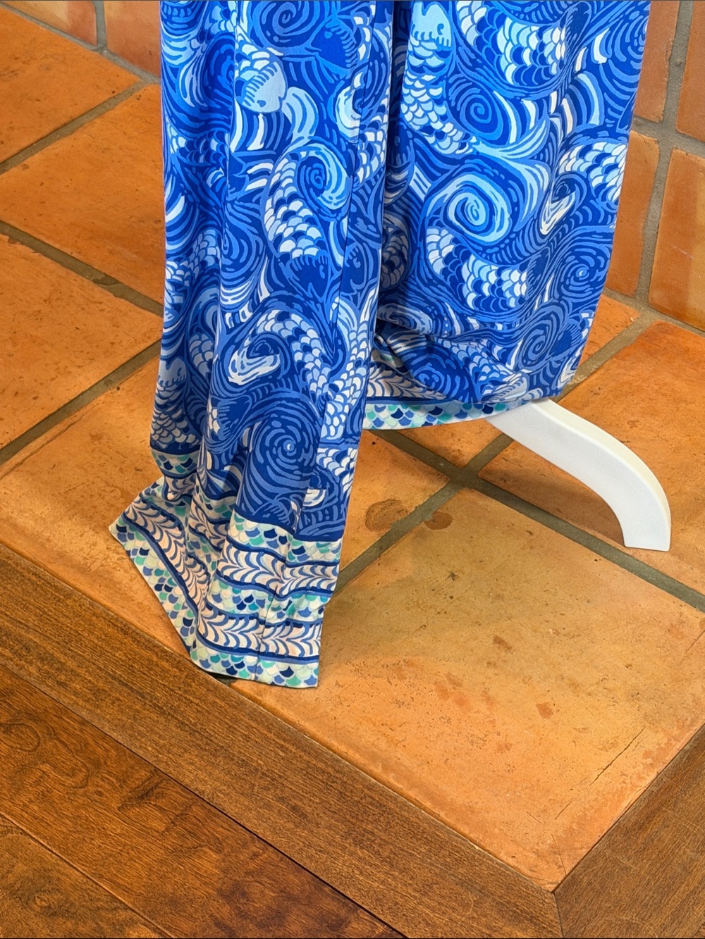 Lilly Pulitzer Blue Grotto -Georgia May Palazzo Pants, size L - Picture 3 of 7